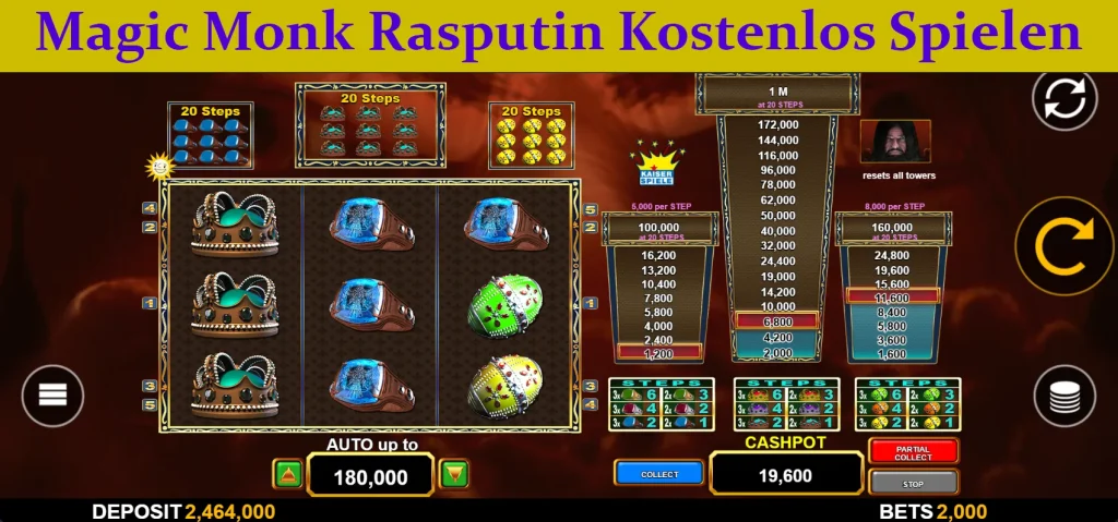 magic monk rasputin kostenlos spielen