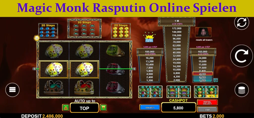 magic monk rasputin online spielen